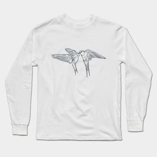 Barn Swallow Birds Long Sleeve T-Shirt